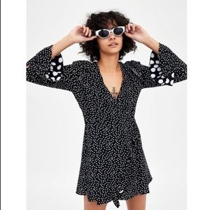Zara polka dot romper dress